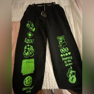 NWT Lazy Oaf Another Day sweat pants